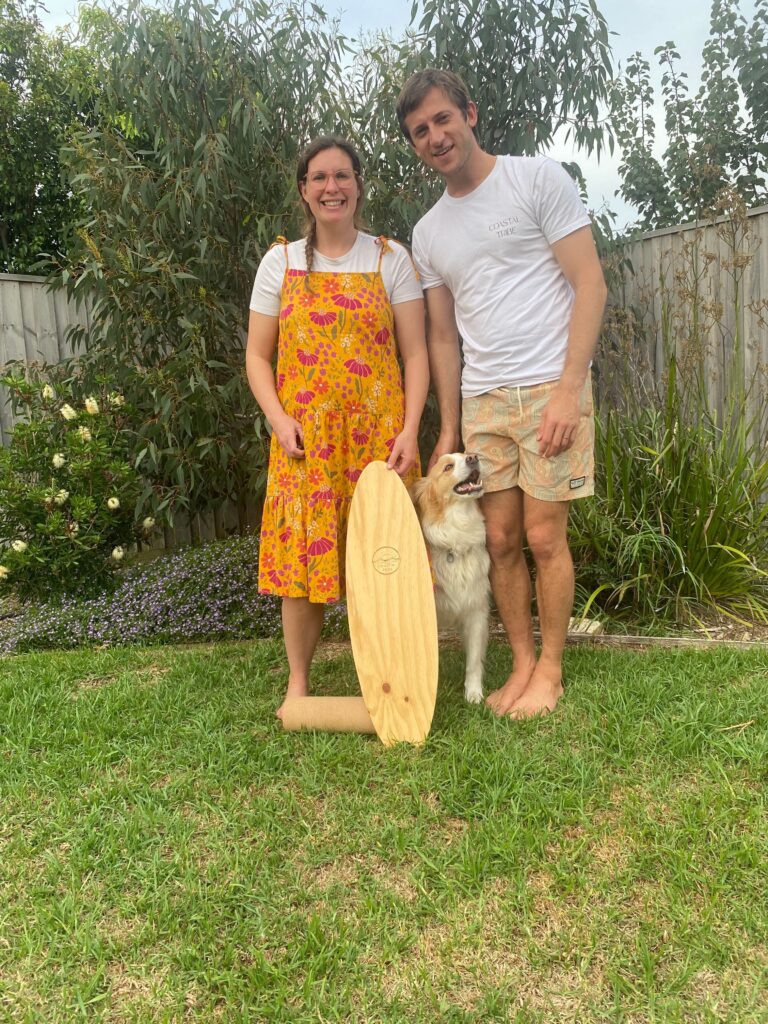 wooden surf balance board for kids